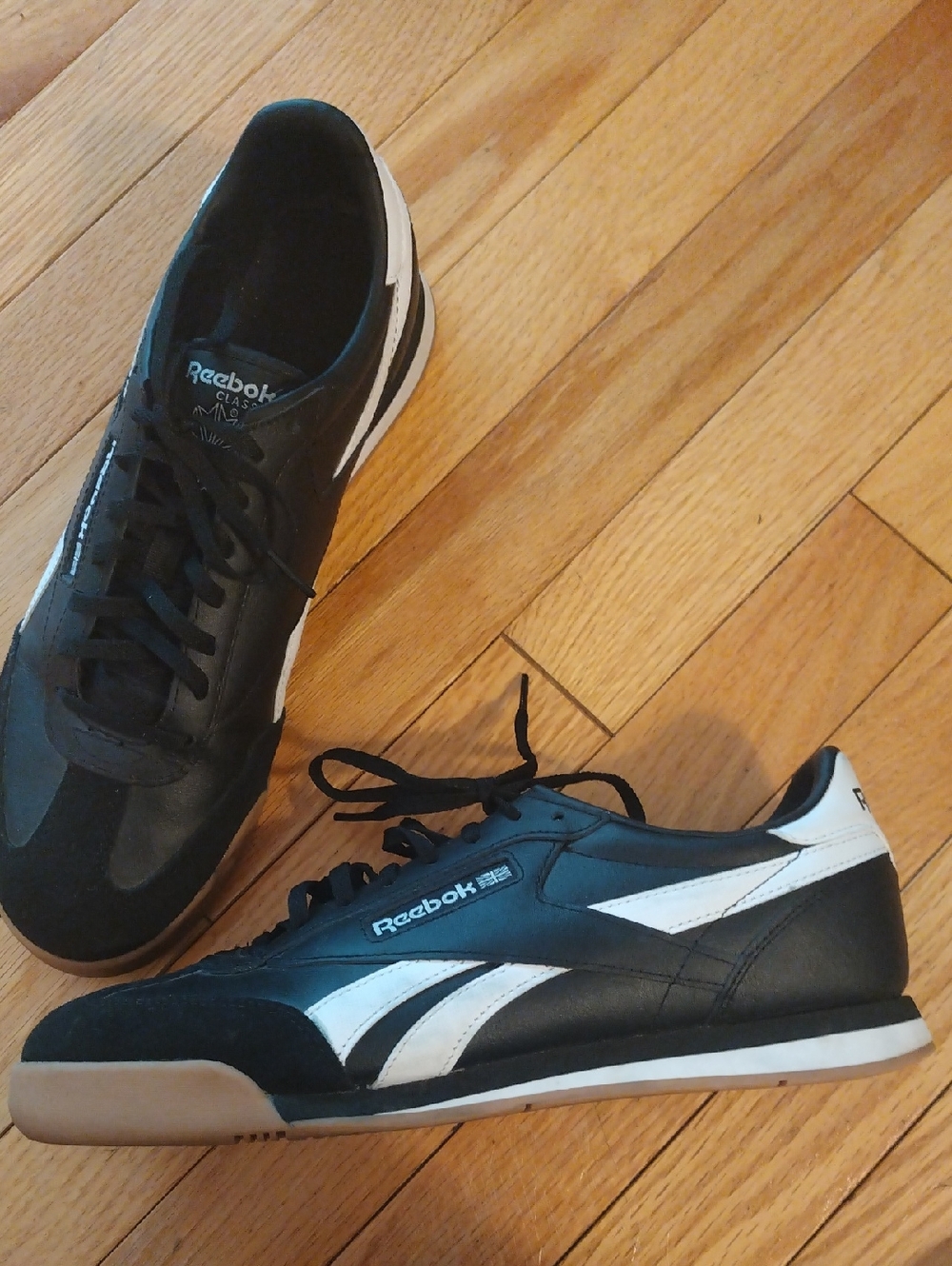 Reebok Campio XT Black and White Men's Athletic Sneakers